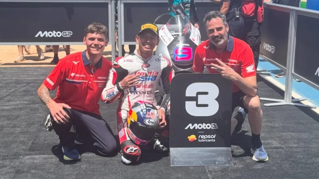 Veda Ega Pratama Makes History as the First Indonesian Rider to Secure a Moto3 Podium Finish in Brazil