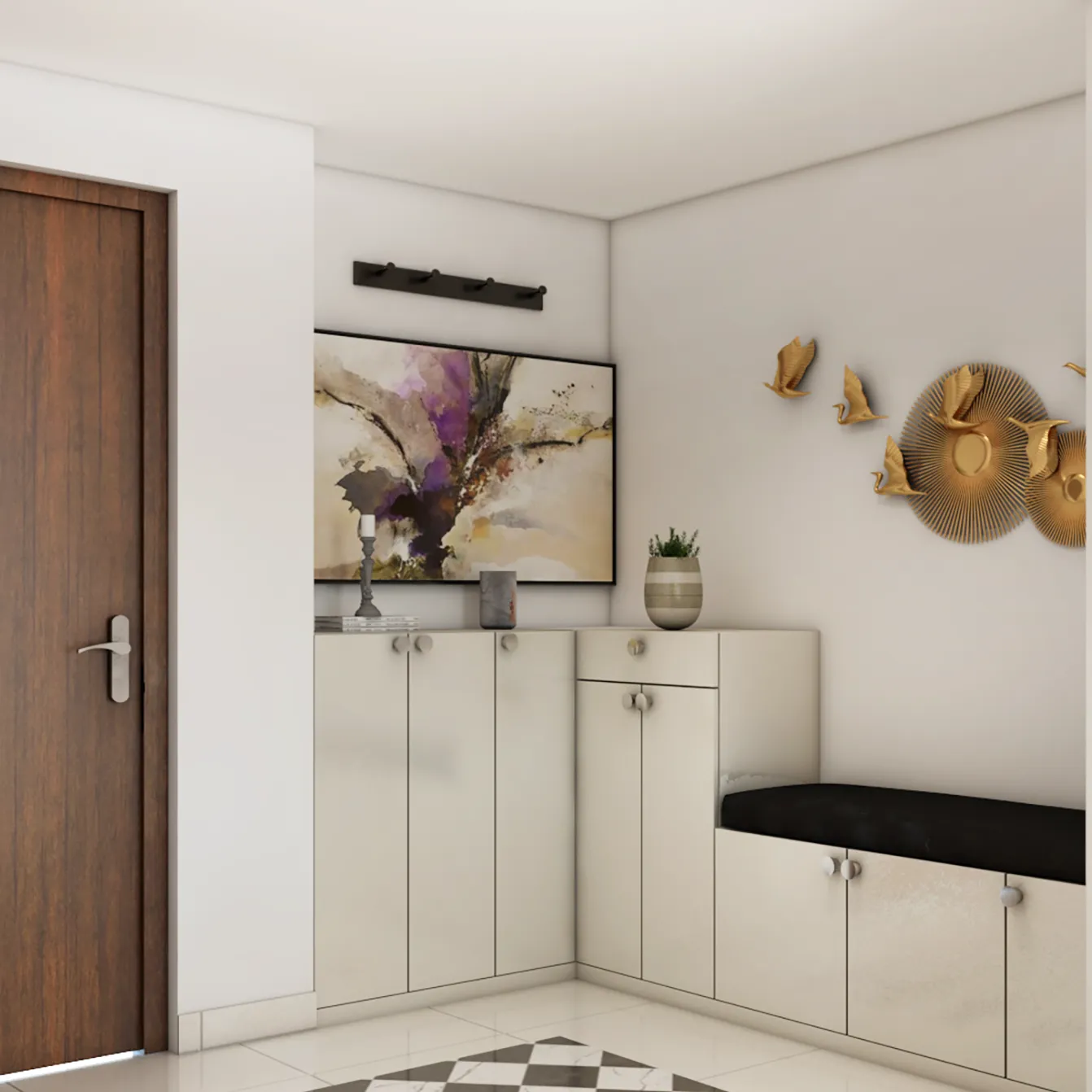 Optimizing Small Foyer Design: Vertical Solutions for Compact Living