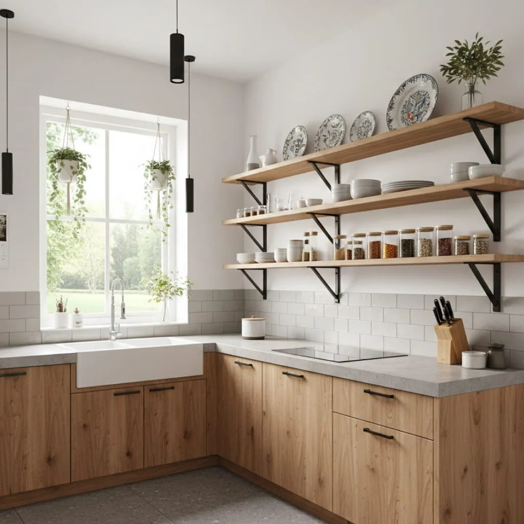 The Rise of the Minimalist Kitchen: Embracing Open Storage and Redefining Home Aesthetics