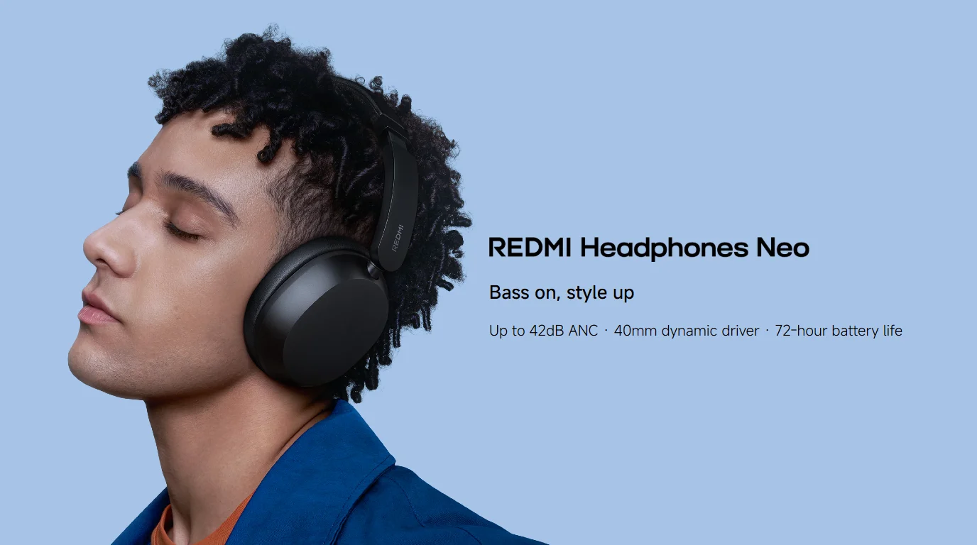 Redmi Headphones Neo Launches Globally with Advanced ANC and Extended Battery Life