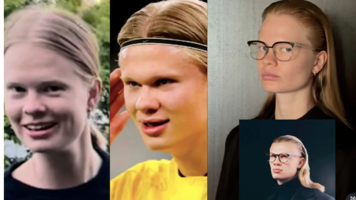 Viral Russian Model Anastasia Kostromitina Captivates Social Media with Striking Resemblance to Football Superstar Erling Haaland